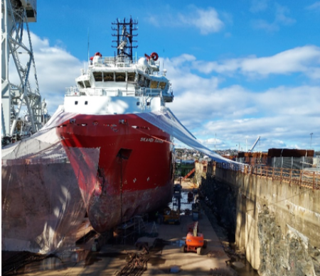 Prefabrikasjon og installasjon av ny sjøkiste på OSV Skandi Saigon