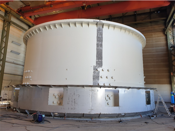 Trosvik Industri har fullført den første delen av leveransen av en 90 tonns smelteovn til Eramet